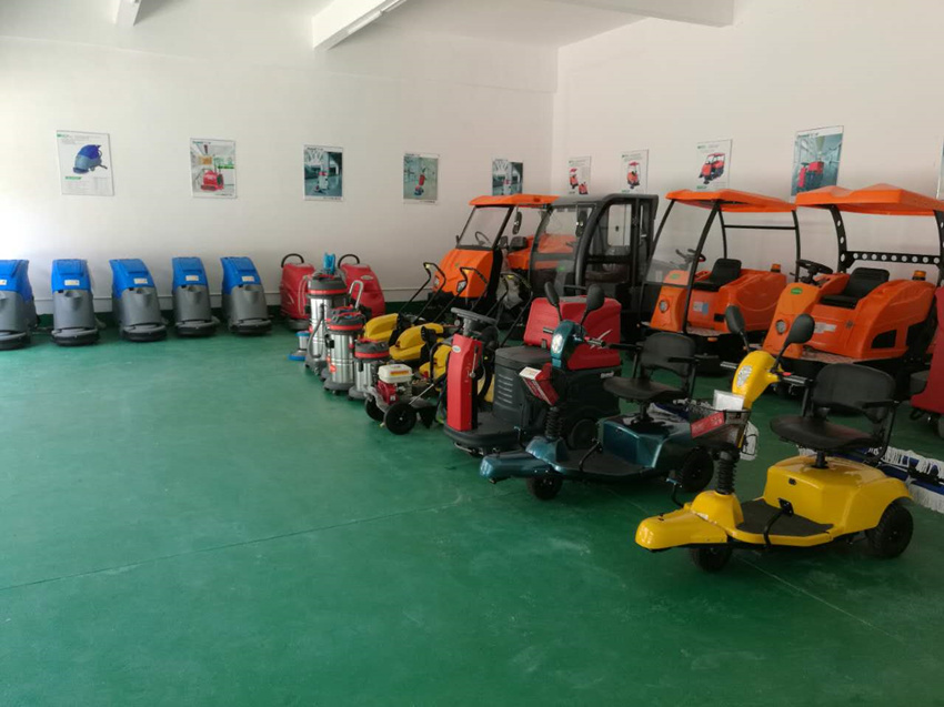 江西地霸環衛設備有限公司展廳一角